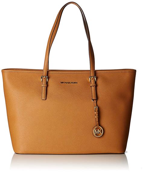 michael kors saffiano jet set travel tote medium|jet set large saffiano leather.